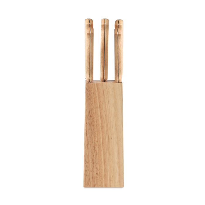 5-osaline kööginoakomplekt puidust hoidikuga - Pilt 2