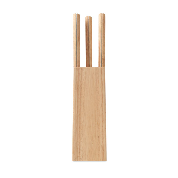 5-osaline kööginoakomplekt puidust hoidikuga - Pilt 5